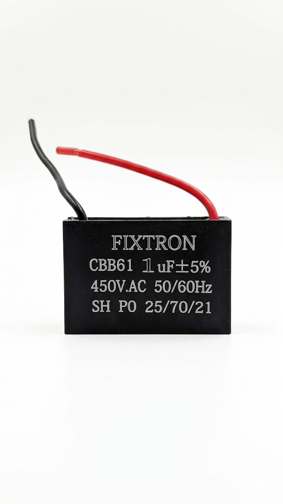 FIX TRON CBB61 Ceiling Fan Capacitor, 1uF 450V AC 50/60Hz 2-Wire Motor Run Capacitor(MS)-image-25