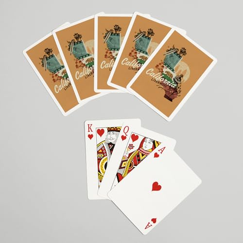 Lantern Press Baraja de Poker Livermore California 52 Cartas miniatura 7