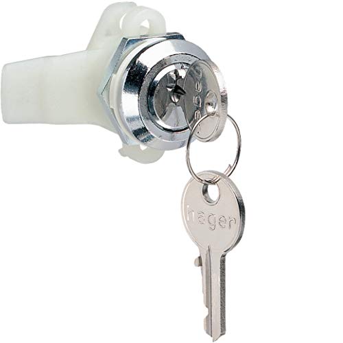 Cerradura Hager FZ597 1242E para cuadro eléctrico Q4 Q5 Plus con llave de sierra