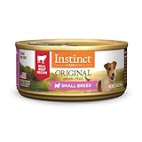 Instinct Original Small Breed, Wet Canned Dog Food, Grain Free Recipe - Real Beef, 5.5 Ounce (Pack of 12)