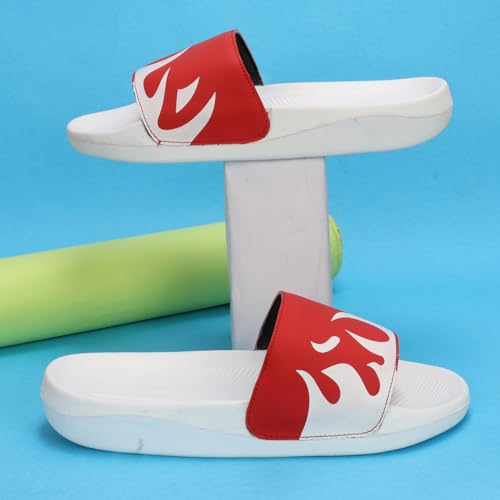 Image of PERY-PAO Sliders for Men | Lightweight Comfortable Boys Slippers | Flip-Flops Grey | Black | Sea Green | Red