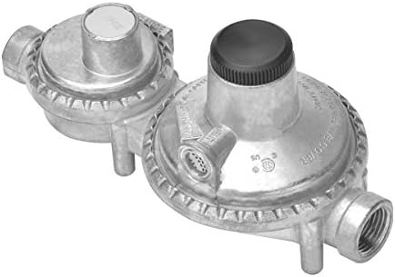 Amazon.com : BMMXBI Two-Stage Propane Regulator Horizontal with Gauge ...