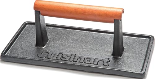 Cuisinart CGPR-221 Cast Iron Grill Press (Wood Handle)