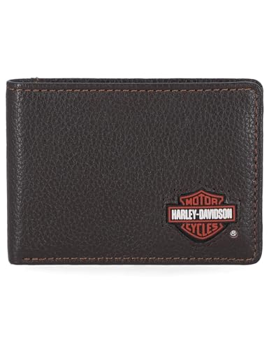 Image of Harley-Davidson Men's Genuine Leather Rfid Blocking Wallet