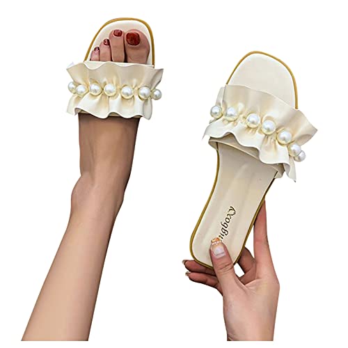 Slippers for Teen Girls Comfy Anti-Slip Flip Flops for Women Beach Retro Pluse Size for Women Summer Wedding3