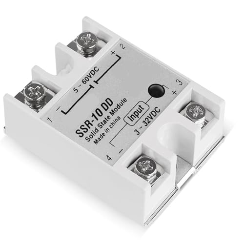 Relé SSR-40DD monofásico de 10 A para eliminar averías por chispas y desgaste en CC 4