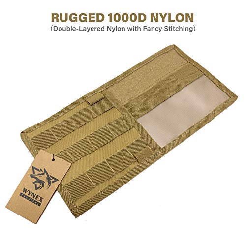 WYNEX Car Sun Visor Organizer with MOLLE Panel | Universal Car Storage Pouch, Compatible Sedan, Suvs, and Vans | for Small Tools, Glasses & Documents