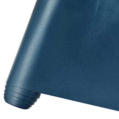 HYANG Smooth Solid Color Steelblue Faux Leather Sheets 1 Rolls 12"X53" (30cmX135cm),Faux Leather is Great for, Bows,Earrings Handmade DIY Craft Projects Making
