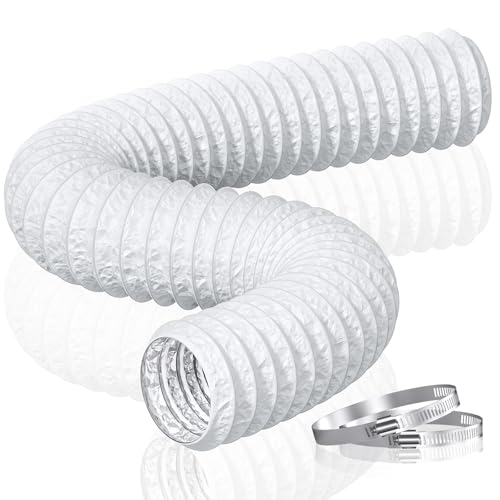 HG Power Abluftschlauch Flexibel PVC Alurohr Lüftungsschlauch Schalldämpfer Wärmeisolierung φ75mm Alu Flex-Schlauch Abluftrohr Für Auslassventil Lange 5m