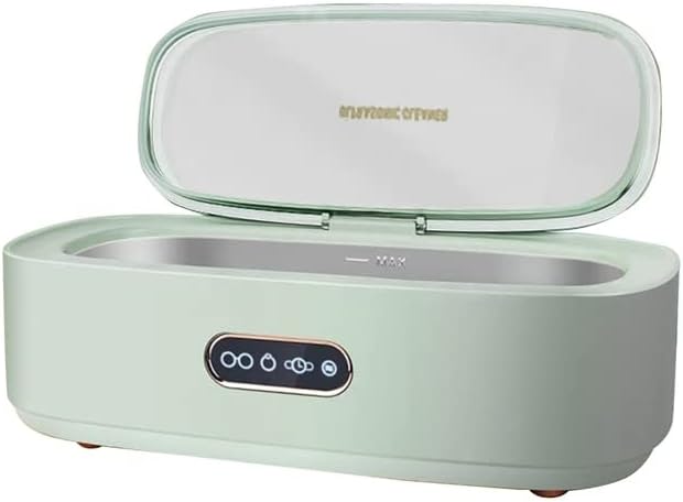 300ML Ultrasonic Jewelry Cleaner Ultrasonic Jewelry Cleaning Machine 45Khz Household Ultrasonic Cleaning Machine - (Color: Mint Green)