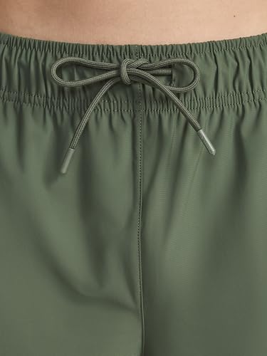 Reebok Men’s Relay Race 7” Short, Standard Fit, Lightweight Stretch Nylon Knit Fabric, Grit Green, Medium
