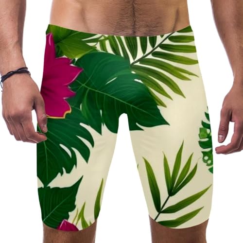 Maillot de bain jammer homme Art Leaves and Flowers-1695 séchage rapide