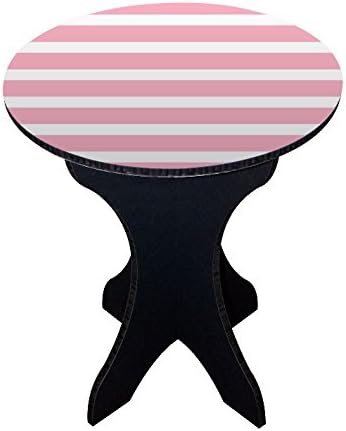 FunDeco EnviroTable Round Side Table, Pink and White