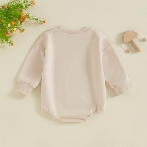 Gueuusu Unisex Baby Boy Girl Halloween Outfit Little Mandrake Bodysuit Long Sleeve Bubble Romper Magic Baby Outfit3