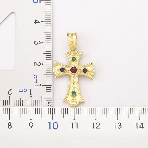 Collier croix en cristal de haute qualité aux reflets intenses - 2