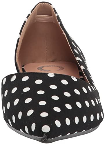 Journee Collection Womens Cortni Flat Black Dot 9 W2