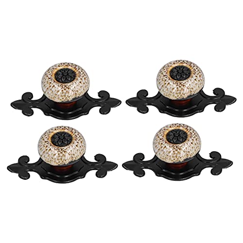 MUNEFE LrlbghAonhABe[WLrlbgmuAAeB[NuYobNv[gABe[WhbT[Lb`y^LrlbgvAƋp 4Zbg (Matte Black Leopard Print Whit