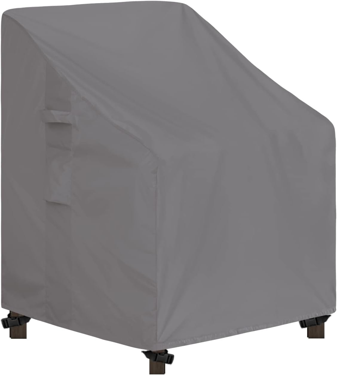 Easy-Going Outdoor High Back Chair Cover UV Resistant Patio Chair Cover Waterproof Lawn Patio Furniture Cover with Tape Sealed Seam (1 Pack-28Wx35Dx35H inch, Grey)