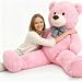 Misscindy Giant Teddy Bear Plush Stuffed Animals for Girlfriend or Kids 47 inch, (Pink)