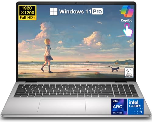 Dell 16 Touchscreen Laptop DC16251, Intel 10-Core Core 7 150U (up to 5.4 GHz), 32 GB DDR5 RAM, 1 TB SSD, 16' FHD+ IPS 300 Nits Display, Copilot AI, Intel Graphics, Backlit KB, Wi-Fi 6E, Windows 11 Pro