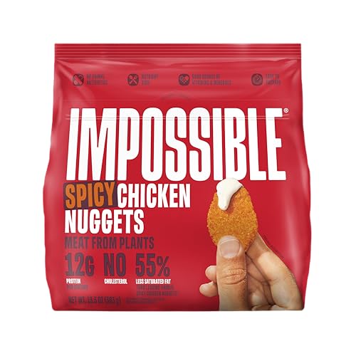 Impossible, Frozen Chicken Nuggets Spicy Plant Based, 13.5 Ounce