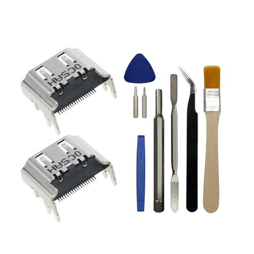 Onyehn 2pcs HDMI Port Socket Interface Connector Replacement Part for PS4 CUH-10XX/11XX/12XX Old Model Console(Note:NOT FIT for PS4 Slim and PRO)