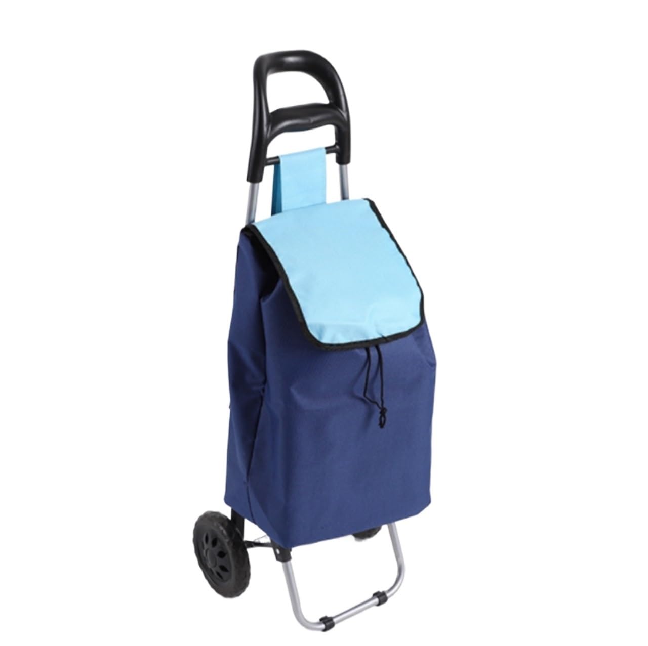 Dannmpx Blue Shopping Trolley Foldable Shopping Cart Multifunctional Trolley For And Traveling Utility Cart(Blue)