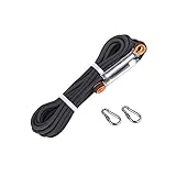 Cuerda 9mm cuerda estática negro cuerda trenzada for alpinismo - Cuerda de escalada - for Rappel y senderismo (Size : 20m(65ft))