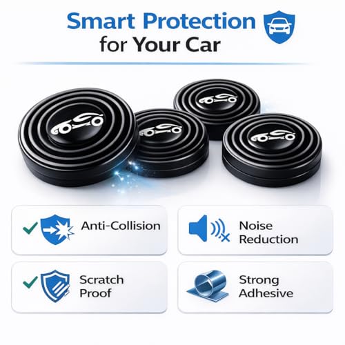 Image of YTM 8 Pcs Car Door Shock Absorber Pads Anti Collision Rubber Door Guard Protector Noise Reduction Buffer Sticker Scratch Protection Universal Car Accessories for Cars SUVs Hatchbacks Interior