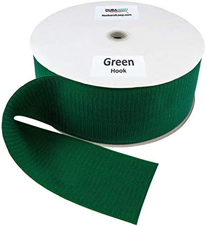 DuraGrip® Brand - 4" Kelly Green Hook Sew-On | Hook Side Only, Loop Side Sold Separately