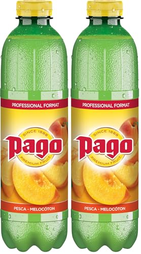 Zumos Pago - Néctar de Melocotón a partir de Zumo de melocotón 1L Clásicos (Paquete de 2)