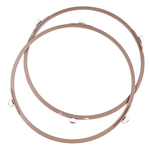 HEMOTON Mikrowellen Drehteller Ring 8.66 Zoll Durchmesser Plattentellerhalter Mit 3 Rollen Mikrowellenzubehör Ersatzring Für Gleichmäßiges Erwärmen Und Stabilität in Der Küche