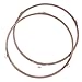 DOITOOL 2pcs anillo giratorio de la placa de cristal de la bandeja del horno de microondas anillo de rodillo giratorio 1.4cm