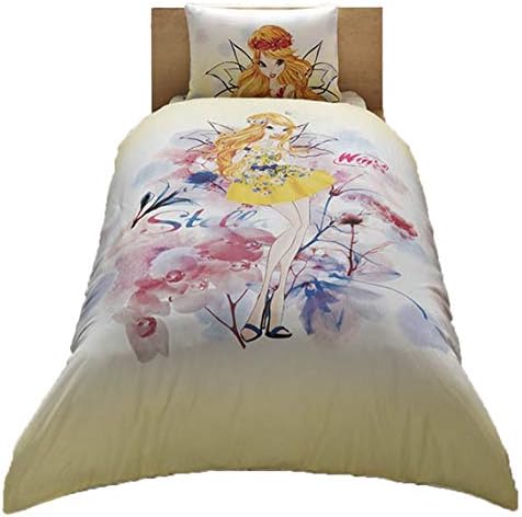 cityof20 Kid's Twin Duvet/Quilt Cover Set Winx Bloom Watercolour Stella%100 Cotton Duvet Quilt Cover Set Licenced Product