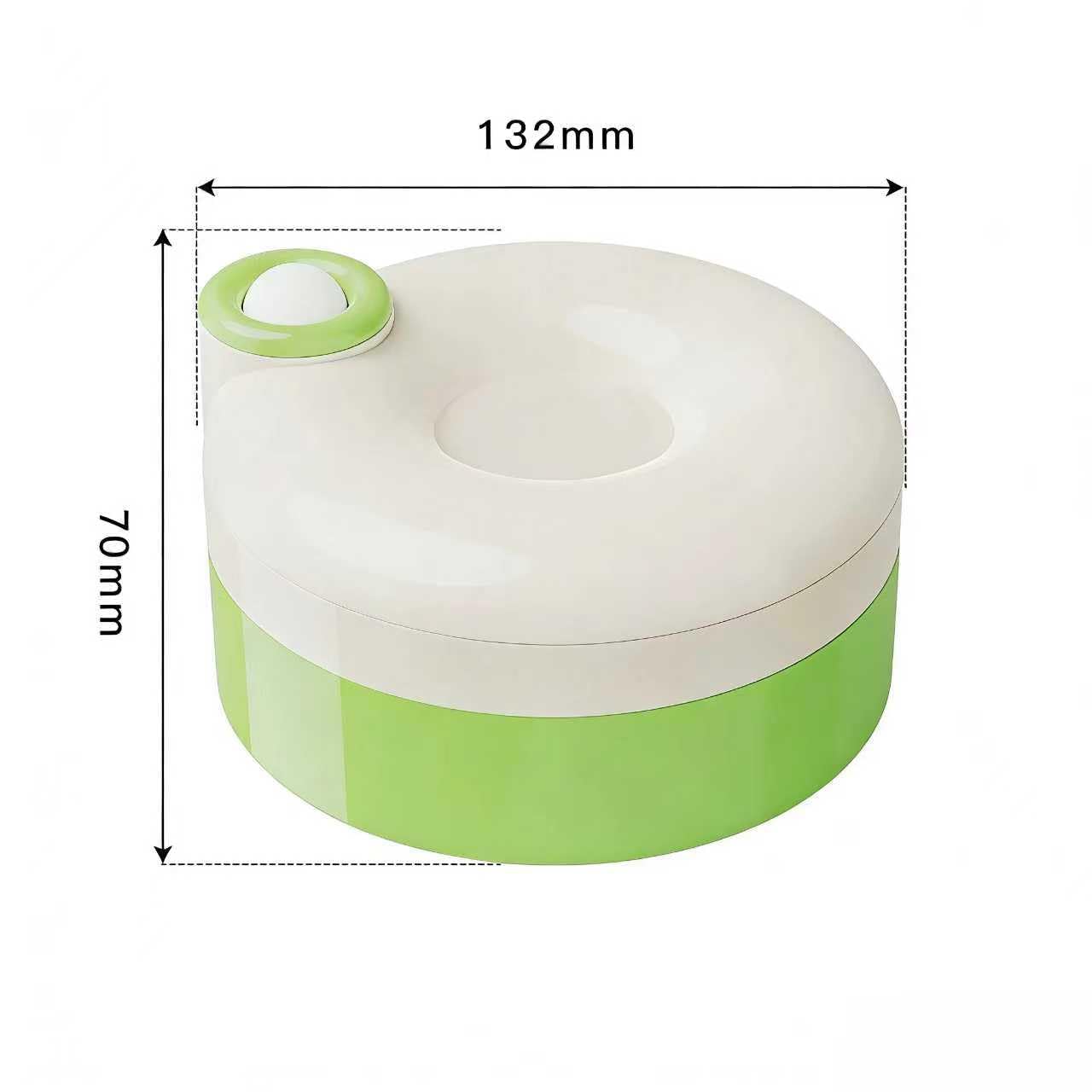 Kit de costura magnético giratorio, kit de costura con compartimentos organizados, mini kit de costura compacto con aguja magnética y caja de hilos, juego de costura portátil de viaje para uso