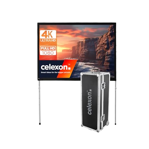 Écran de projection sur cadre pliable celexon Expert 200 pouces 4:3 avec valise