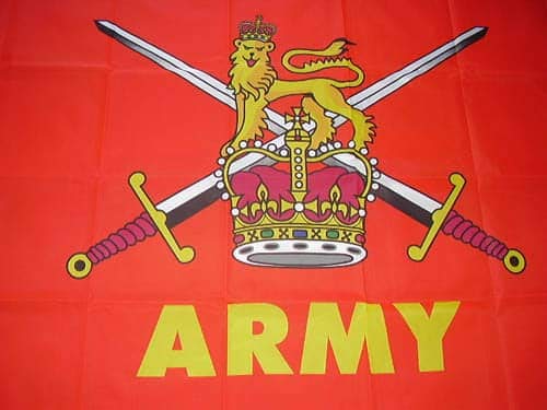 Legs Galore British Army 5ft x 3ft Flag 100% Polyester, 2 Metal Eyelets