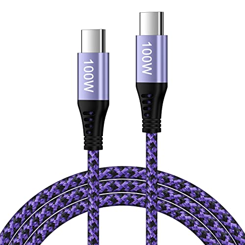 100W/5A USB C Cable PD Fast Charging Type-C to Type-C Android Charger Cord for Motorola Razr,Edge+,G Play,G Power,G Stylus,G Fast,G9,G8 Plus, Samsung Galaxy A14,A13,a24,S23,S22 Ultra,S21FE,S20,Note 20