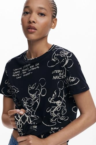 Desigual TS_Mickey Sketch, 2000 Negro, S