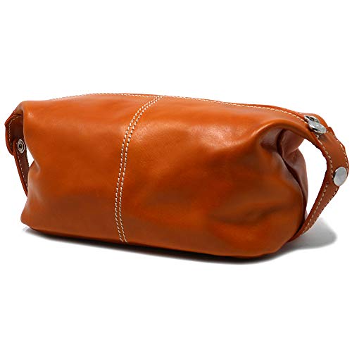 Floto Venezia Travel Kit Leather Toiletry Shave Dopp Bag