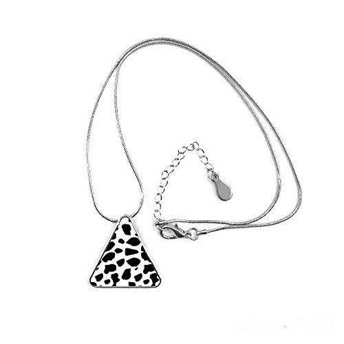 Collier pendentif triangle illustration chien et bijou géométrique original pour femme