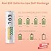 EBL 2800mAh Ni-MH AA Rechargeable Batteries (8 Pack) and Rechargeable AA AAA Battery Charger