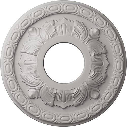 Ekena Millwork Leaf Ceiling Medallion, Ultra Pure White