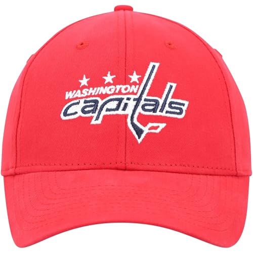 Gorra ajustable roja con logo Washington Hockey miniatura 1