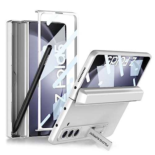 Coque Galaxy Z Fold 5 Argent avec charnière et stylet