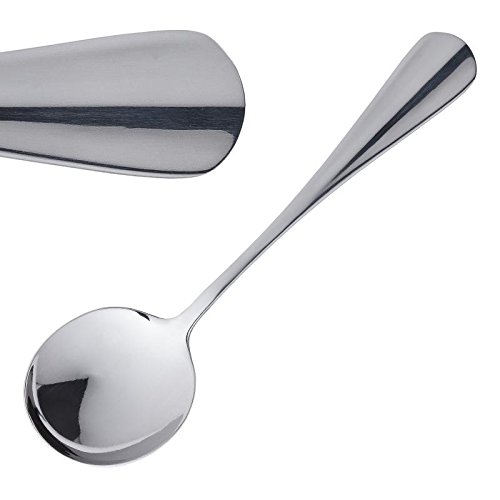 Olympia Baguette Soup Spoon St/St (Box 12), Silver, 175(L)mm - Image 3