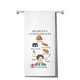G2TUP Dr. Steve Brule Kitchen Towels Steve Brule Gifts Brule's 5 Food Groups Gifts Dr. Steve Brule Hand Towel (5 Food Groups)