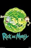 Trends International Rick And Morty - Portal Wall Poster, 22.375' x 34', Unframed Version