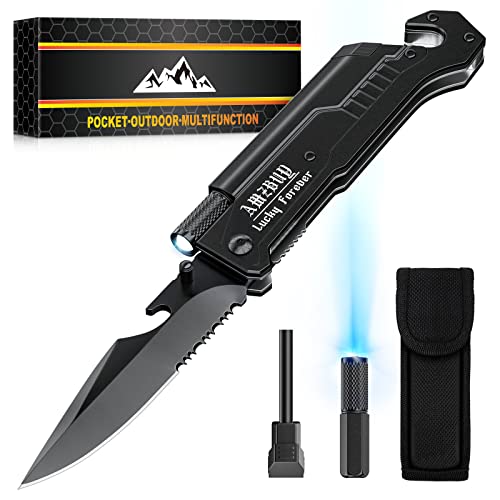 Pocket Multitool Knife Stocking Stuffers for Men Gifts 7-In-1 Survival Fishing Hiking Camping Tool Knives with Light Cool Gadgets Christmas Fathers Valentines Day Birthday for Dad Husband Him Women Pocket Multitool Knife Stocking Stuffers for Men Gifts 7-In-1 Survival Fishing Hiking Camping Tool Knives with Light Cool Gadgets Christmas Fathers Valentines Day Birthday for Dad Husband Him Women
