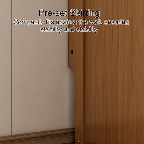Cache-radiateur avec étagère de rangement et armoire multimédia double - 7